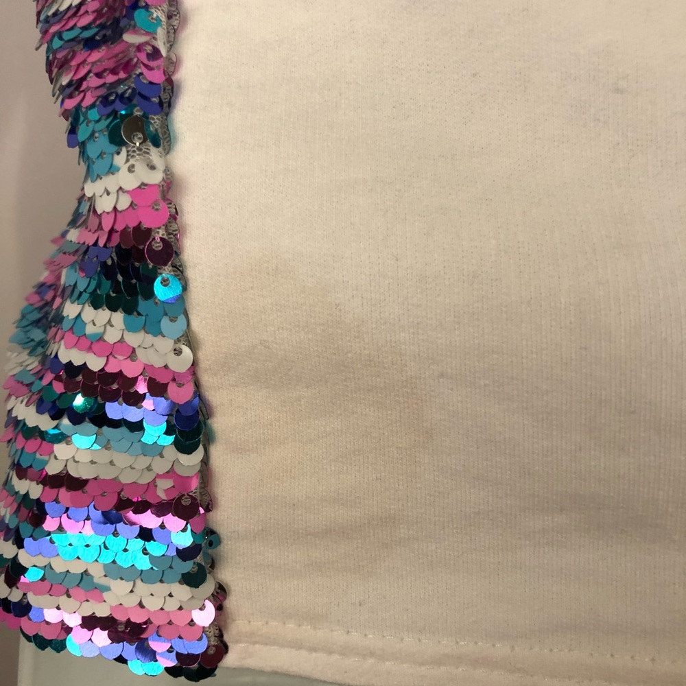 Endless Rose Ha Sequin Crop Top - Picture 5 of 8